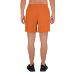 YAKWARY Men Sports Long Orange Shorts