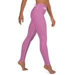 YAKWARY Pink Yoga Leggings With Pocket