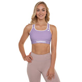 YAKWARY Women Purple Padded Sports Bra