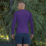 YAKWARY Men Gym Special Purple Rash Guard