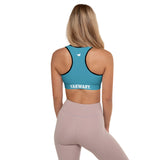 YAKWARY Women Blue Padded Sports Bra