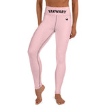 YAKWARY Pink Yoga Leggings With Pocket