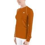 YAKWARY Women Brown Special Rash Guard