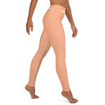 YAKWARY Orange Yoga Leggings With Pocket