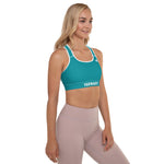 YAKWARY Women Turquoise Padded Sports Bra