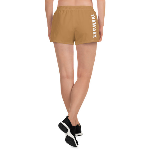 YAKWARY Women Brown Athletic Short Shorts