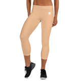 YAKWARY Women Brown Capri Leggings