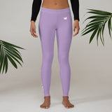 YAKWARY Women Purple Leggings