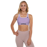 YAKWARY Women Purple Padded Sports Bra