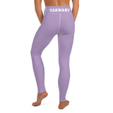 YAKWARY Purple Yoga Leggings With Pocket