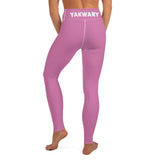 YAKWARY Pink Yoga Leggings With Pocket