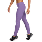 YAKWARY Women Purple Leggings