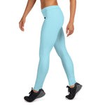 YAKWARY Women Blue Leggings