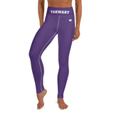 YAKWARY Purple Yoga Leggings With Pocket