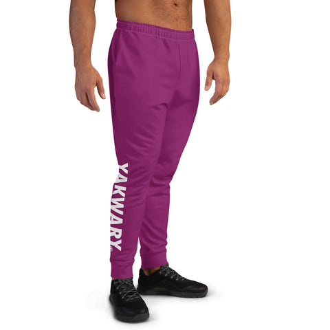 YAKWARY Men Pink Joggers