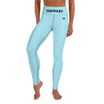 YAKWARY Blue Yoga Leggings With Pocket