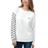 YAKWARY Women White Special Sweatshirt