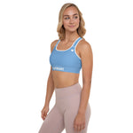 YAKWARY Women Blue Padded Sports Bra