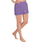 YAKWARY Women Purple Athletic Short Shorts