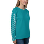 YAKWARY Women Turquoise Special Sweatshirt