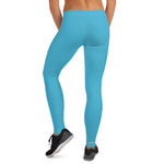 YAKWARY Women Blue Leggings