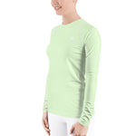 YAKWARY Women Green Special Rash Guard