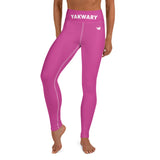 YAKWARY Pink Yoga Leggings With Pocket