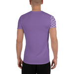 YAKWARY Men Purple Sports T-shirt