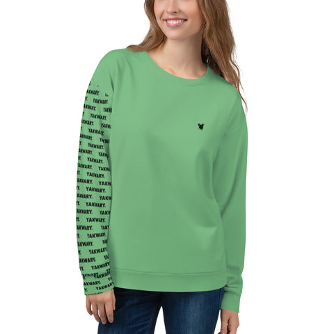 YAKWARY Women Green Special Sweatshirt