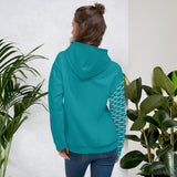 YAKWARY Women Turquoise Special Hoodie