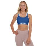 YAKWARY Women Blue Padded Sports Bra