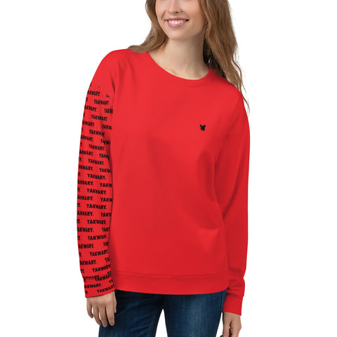 YAKWARY Women Red Special Sweatshirt