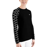 YAKWARY Women Black Special Rash Guard