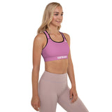 YAKWARY Women Pink Padded Sports Bra