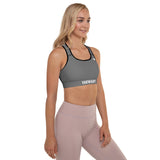 YAKWARY Women Gray Padded Sports Bra