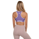 YAKWARY Women Purple Padded Sports Bra