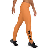 YAKWARY Women Orange Leggings