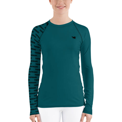 YAKWARY Women Turquoise Special Rash Guard