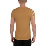 YAKWARY Men Brown Sports T-shirt