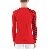 YAKWARY Women Red Special Rash Guard