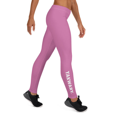 YAKWARY Women Pink Leggings