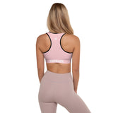 YAKWARY Women Pink Padded Sports Bra