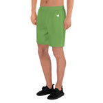 YAKWARY Men Sports Long Green Shorts