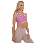 YAKWARY Women Pink Padded Sports Bra