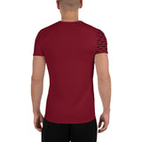 YAKWARY Men Red Sports T-shirt