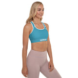 YAKWARY Women Blue Padded Sports Bra