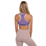 YAKWARY Women Purple Padded Sports Bra