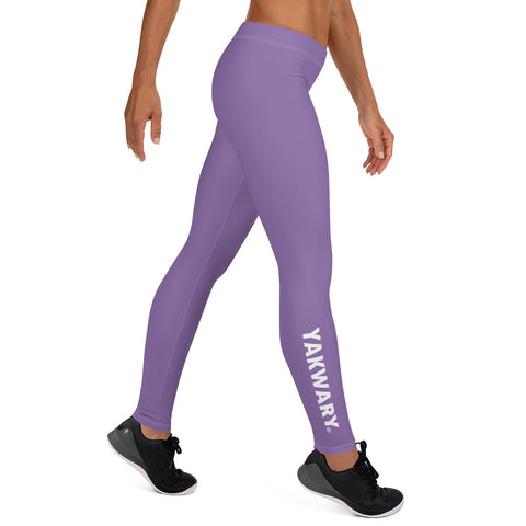 YAKWARY Women Purple Leggings