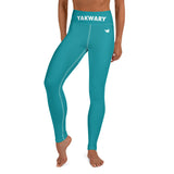 YAKWARY Turquoise Yoga Leggings With Pocket