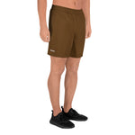 YAKWARY Men Sports Long Brown Shorts